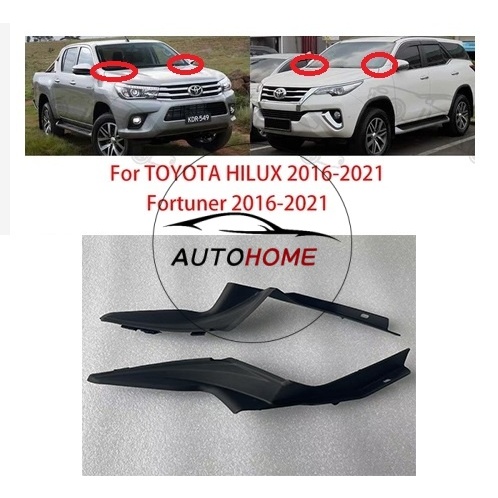 (Boa Qualidade) Tampa Da Grade Do Limpador Pára-Brisa Dianteiro Carro Para TOYOTA HILUX FORTUNER 2016 2017 2018 2019 202