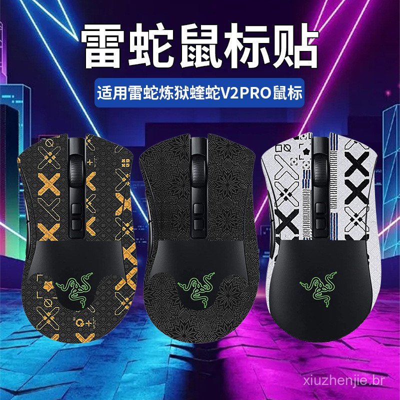 Novo adesivo antiderrapante e absorvente de suor para mouse Razer DeathAdder V2 PRO Edição Profissional, adesivo de pés