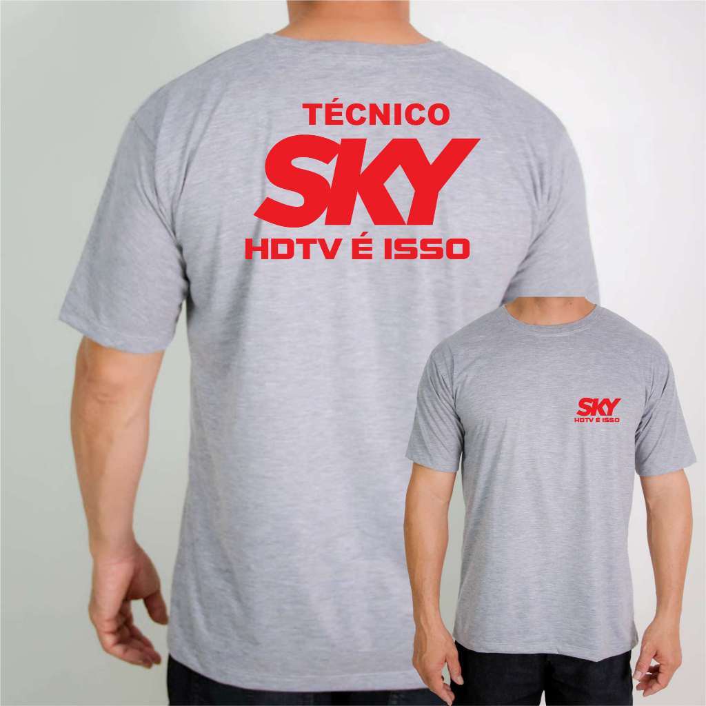 Camiseta Sky HDTV Técnico Antenista