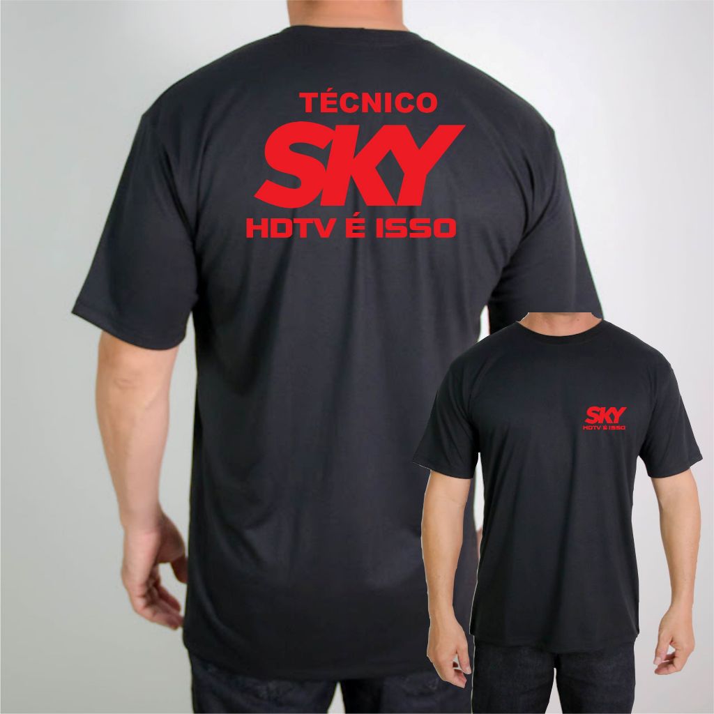Camiseta Sky HDTV Técnico em Sky