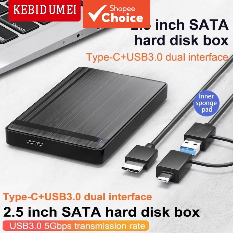 Gabinete de Disco Rígido Externo SATA para USB 3.0 2.5 para PC Laptop Velocidade 5Gbps Case para Armazenamento de HDD