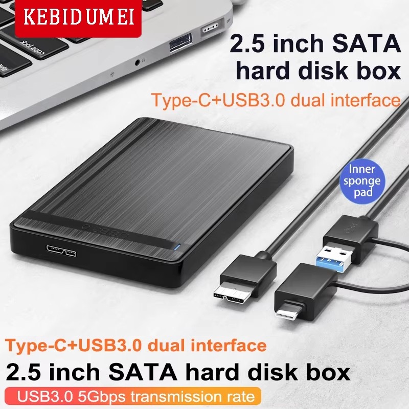 Gabinete Externo de Disco Rígido SATA para USB 3.0 2,5 para PC Laptop Velocidade 5Gbps Gabinete de Armazenamento
