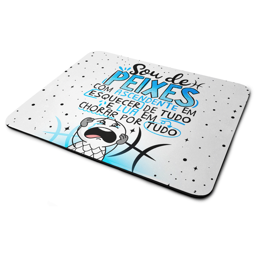 Mouse Pad Funny Signos - Sou de Peixes