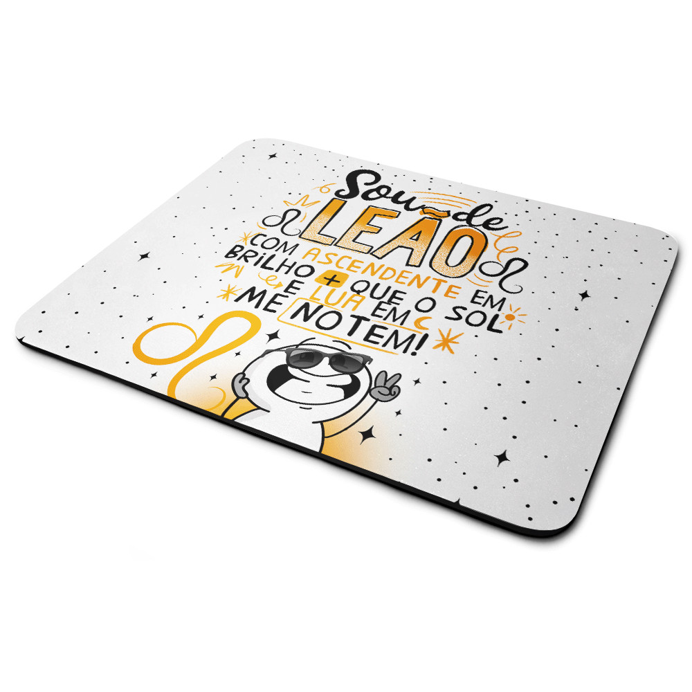 Mouse Pad Funny Signos - Sou de Leão