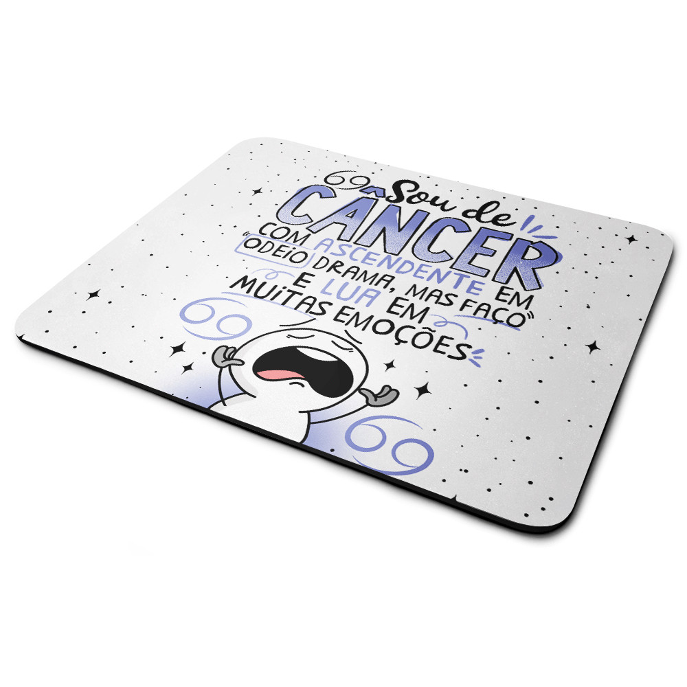 Mouse Pad Funny Signos - Sou de Câncer