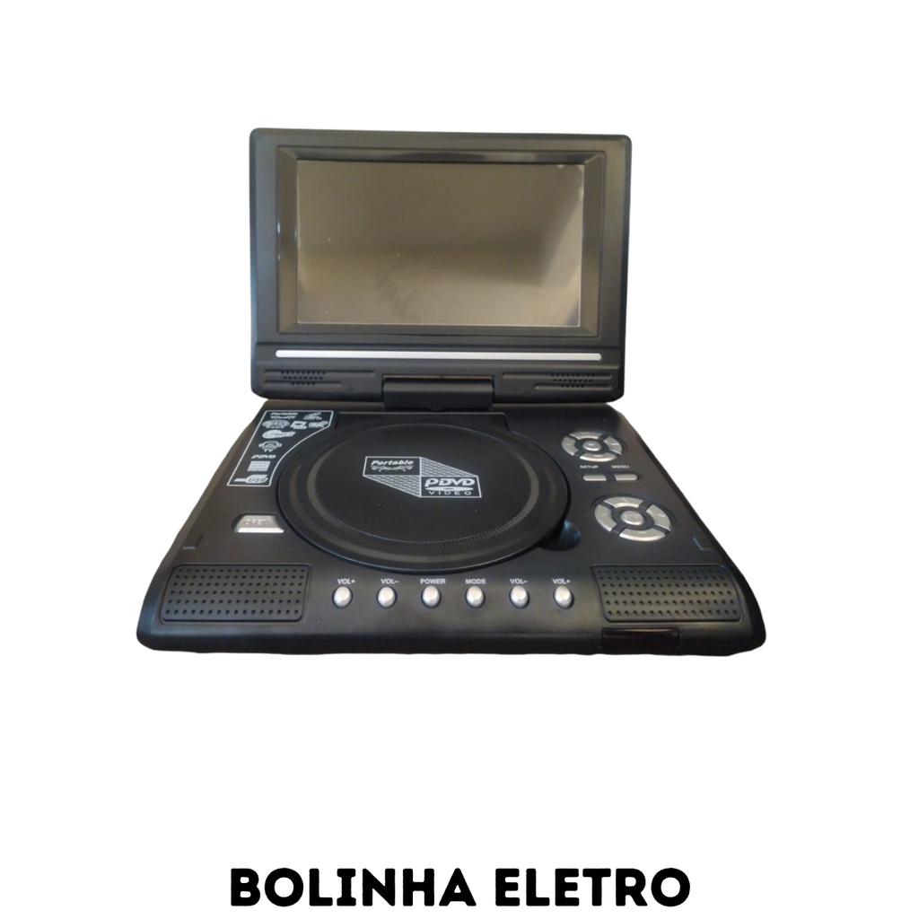 Dvd Portátil 7.8 Polegadas Usb/sd Gamer