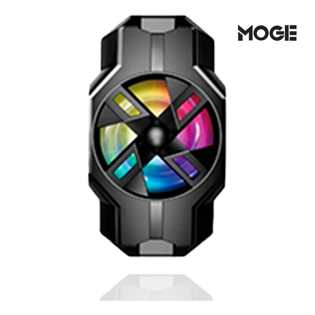 Cooler Gamer para Celular | RGB | Refrigerador Portátil | Resfriamento Rápido | Universal | Preto