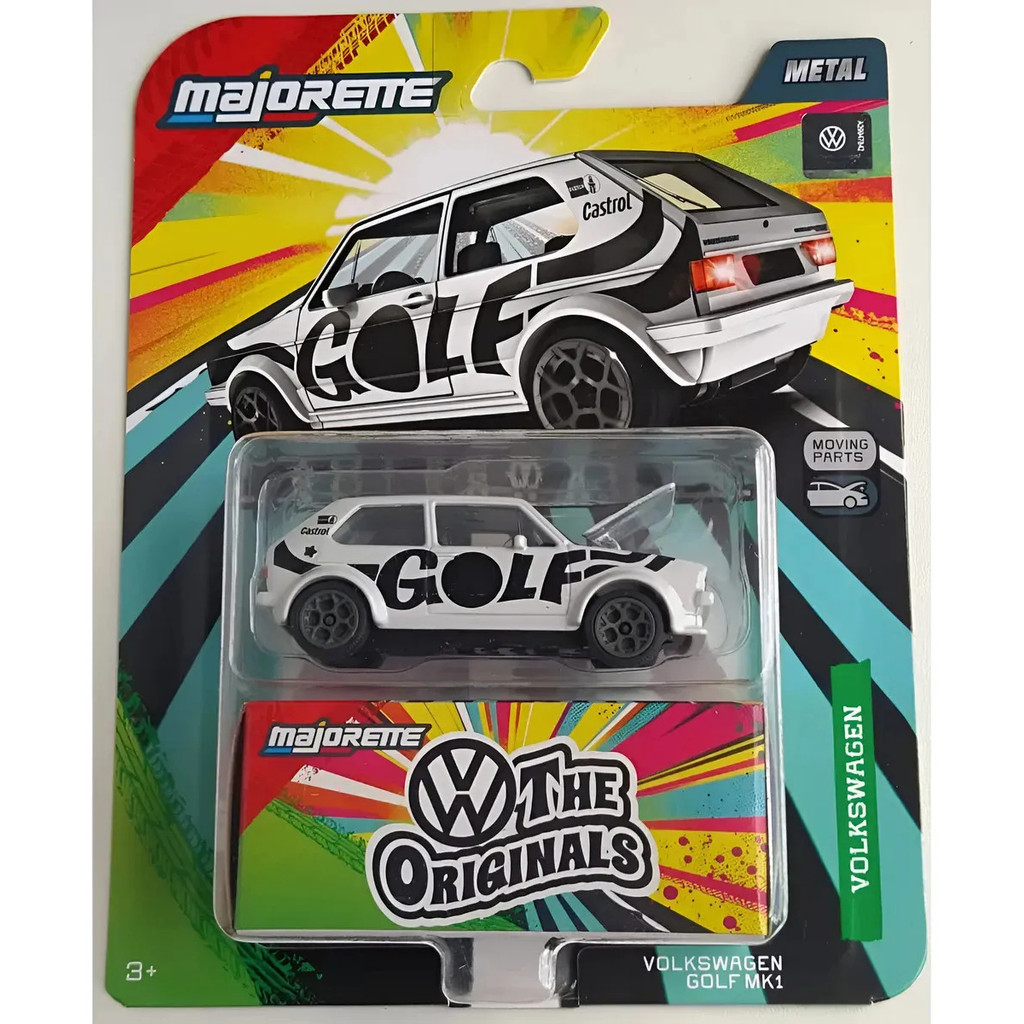 Majorette Deluxe Cars VW Golf Mk1 Branco Caixinha 1:64