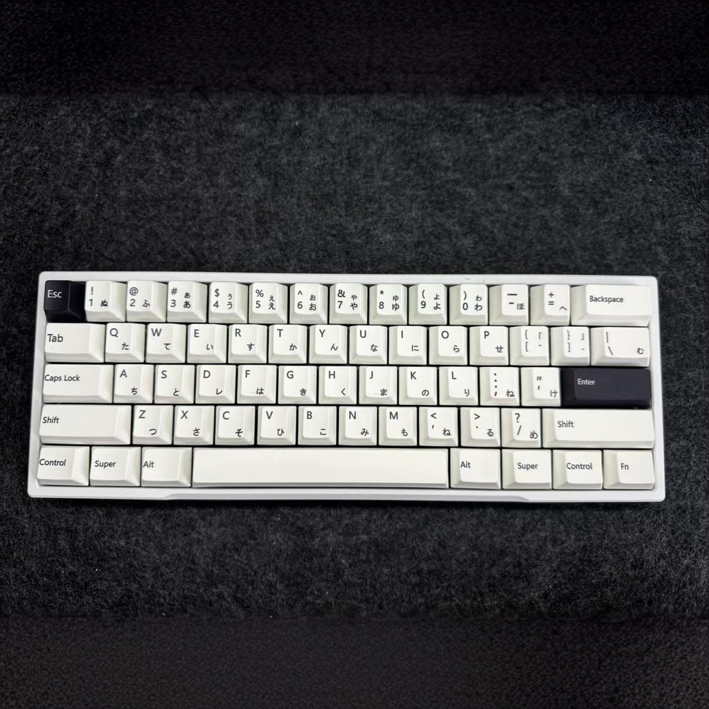 Minimalismo Japonês Cherry Profile Dye-Sub PBT Keycaps Conjunto Completo (93 Teclas)