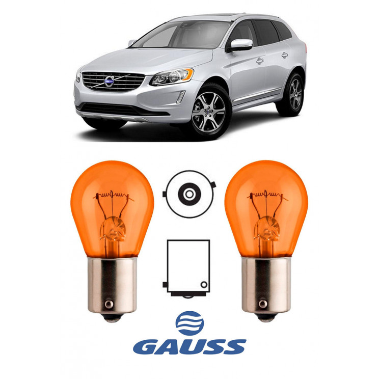 Par Lampada Pisca Seta Farol Volvo Xc60 2008 2009 2012 2013