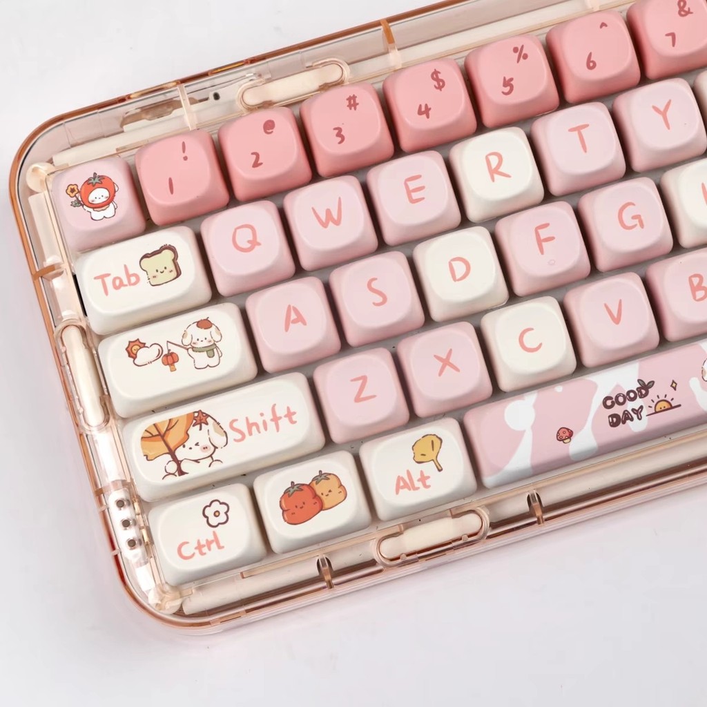 Outono Dog Keycaps MOA Profile Dye-Sub PBT Keycap Set 143-Key