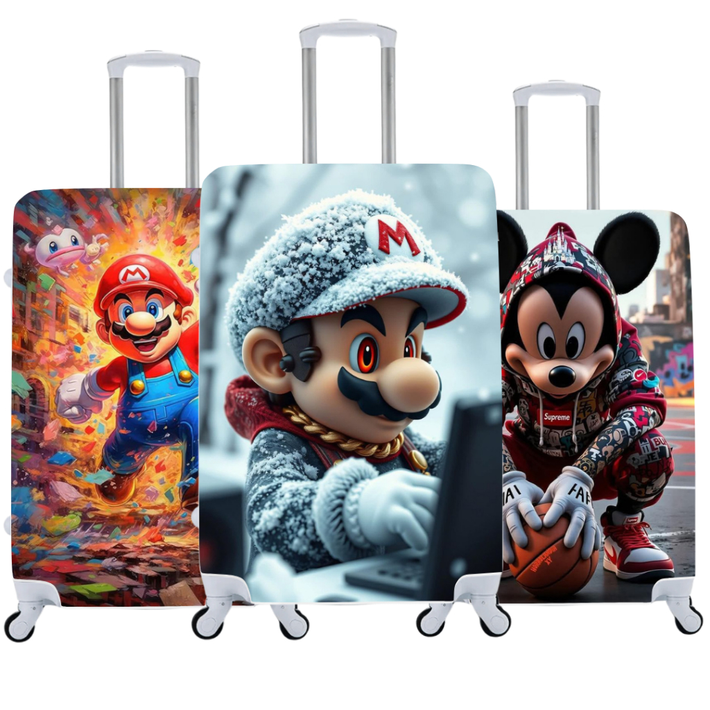 Capa de Mala Personalizada: Estilo e Proteção para Suas Viagens Personagens Disney 02