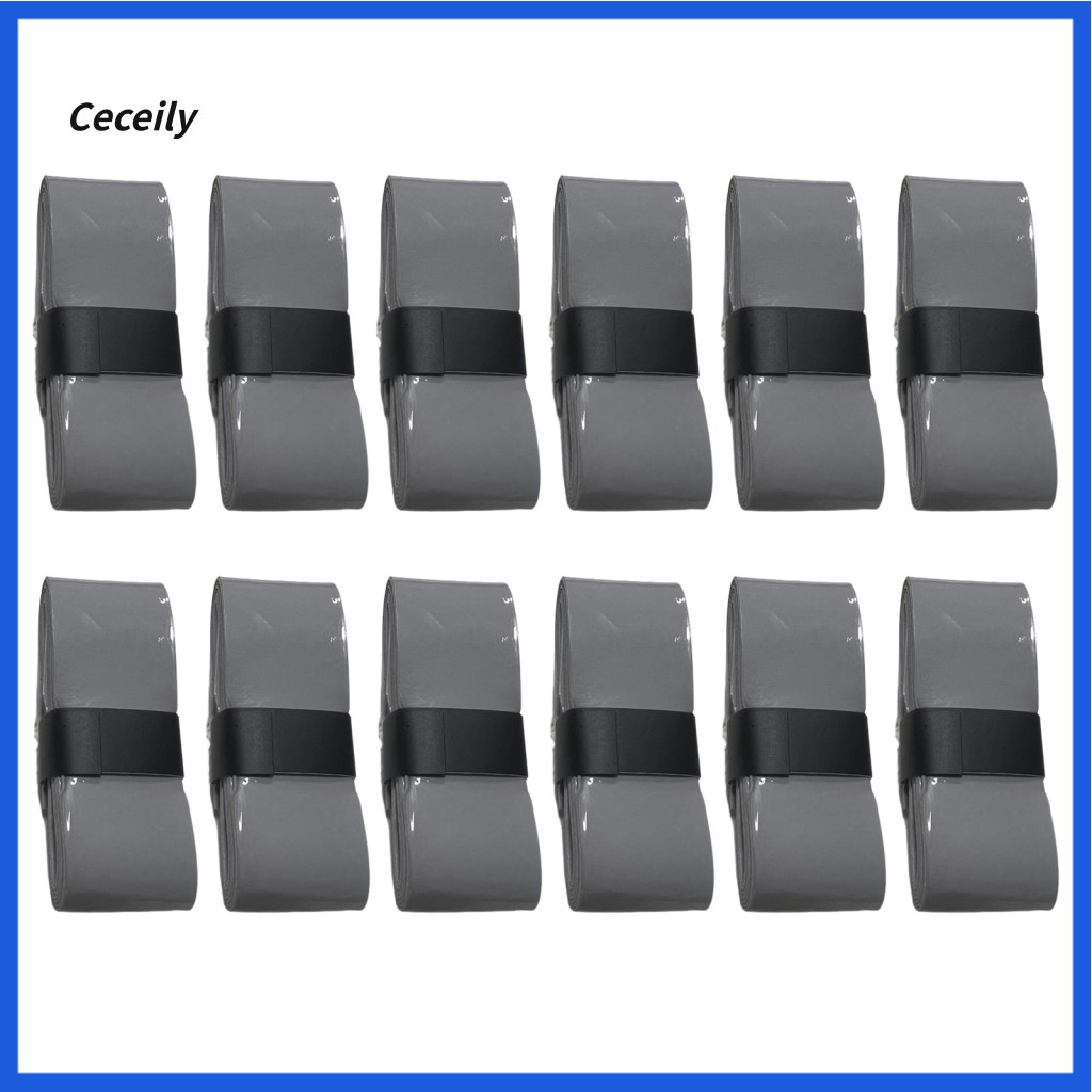 Anti Slip Racquet Grip 12pcs Pickleball Tape Set – Self-adhesive Super Absorbent Non-slip Overgrip for Tennis Rackets