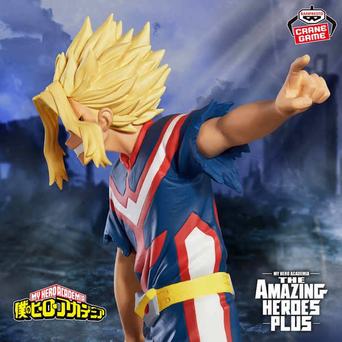 Action Figure All Might True Form – THE AMAZING HEROES PLUS My Hero Academia (Produto Oficial do Japão)