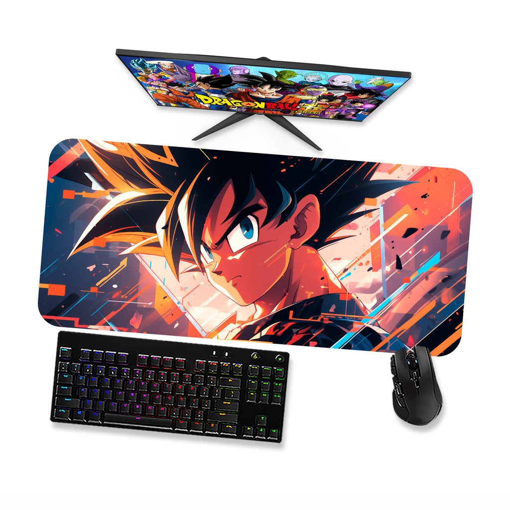 Mouse Pad Gamer Grande  Dragon Ball Goku 8  90x40 80x40 60x40 70x30 45x40