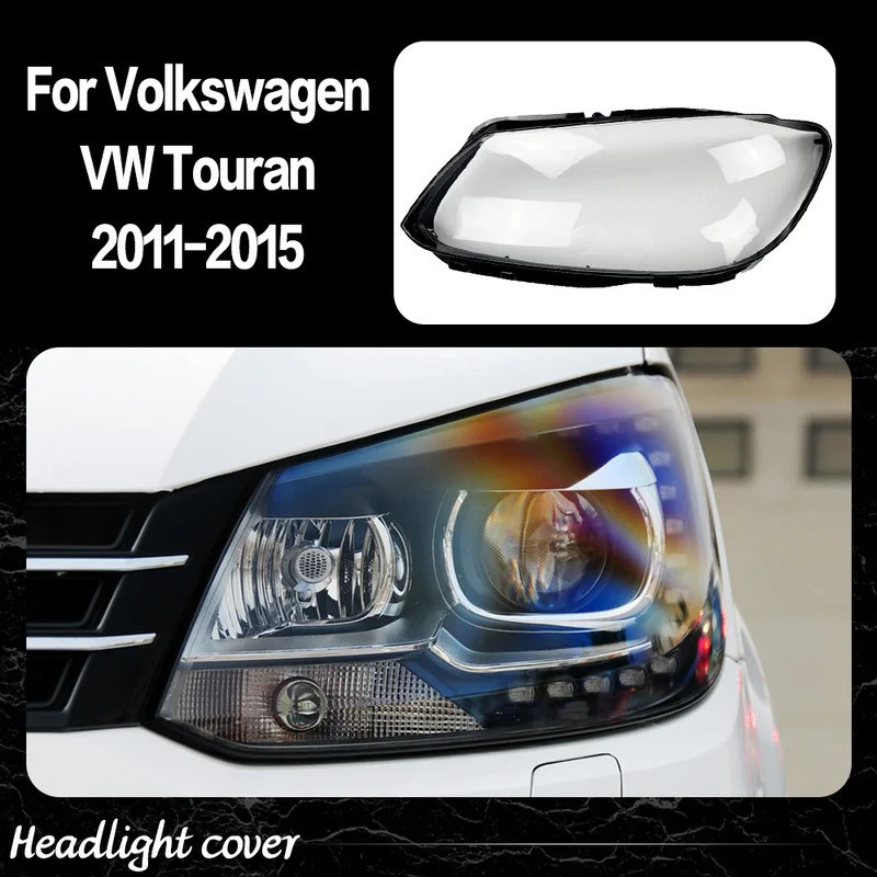 Lente Do Farol Para Volkswagen VW Touran 2011 2012 2013 2014 2015 Transparente CovA