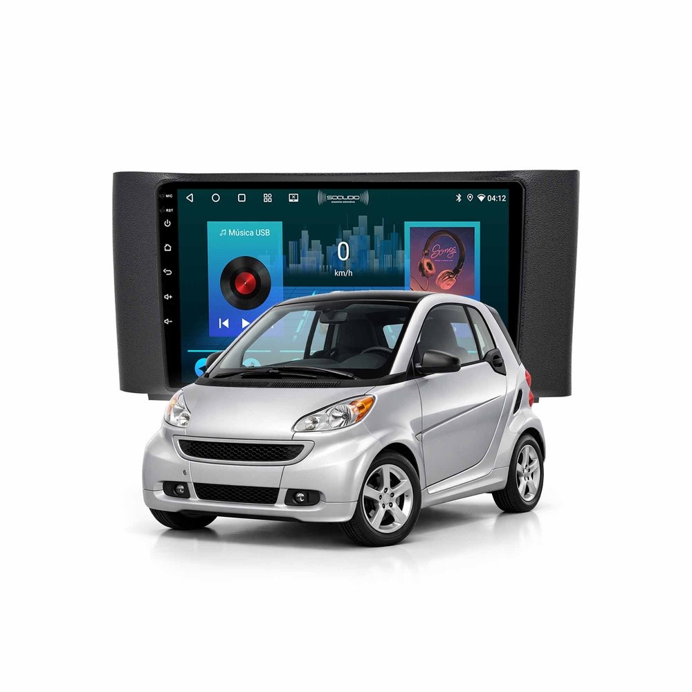 Multimídia Mercedes Smart 2012 A 2016 2+64gb Quadcore 9p Carplay Android Auto Com GPS E Wifi