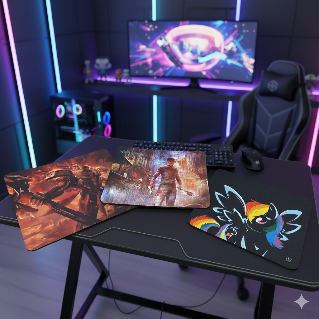 Mouse Pad Gamer Temático – Superfície Speed Com Base Antiderrapante