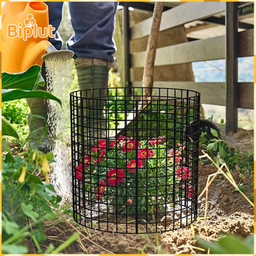 Anti-digging Poultry Guard Tree Bark Protector Metal Plant Cage with Wire Mesh Panels Stakes Zip Ties – Durable Garden