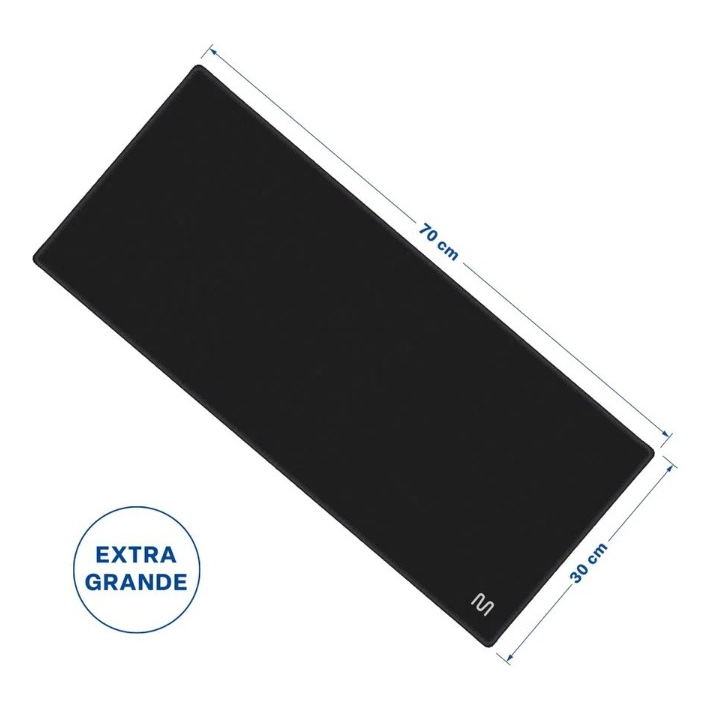 Mouse Pad Desk Pad 70x30cm Multi - Ac430 Cor Preto Desenho impresso Liso