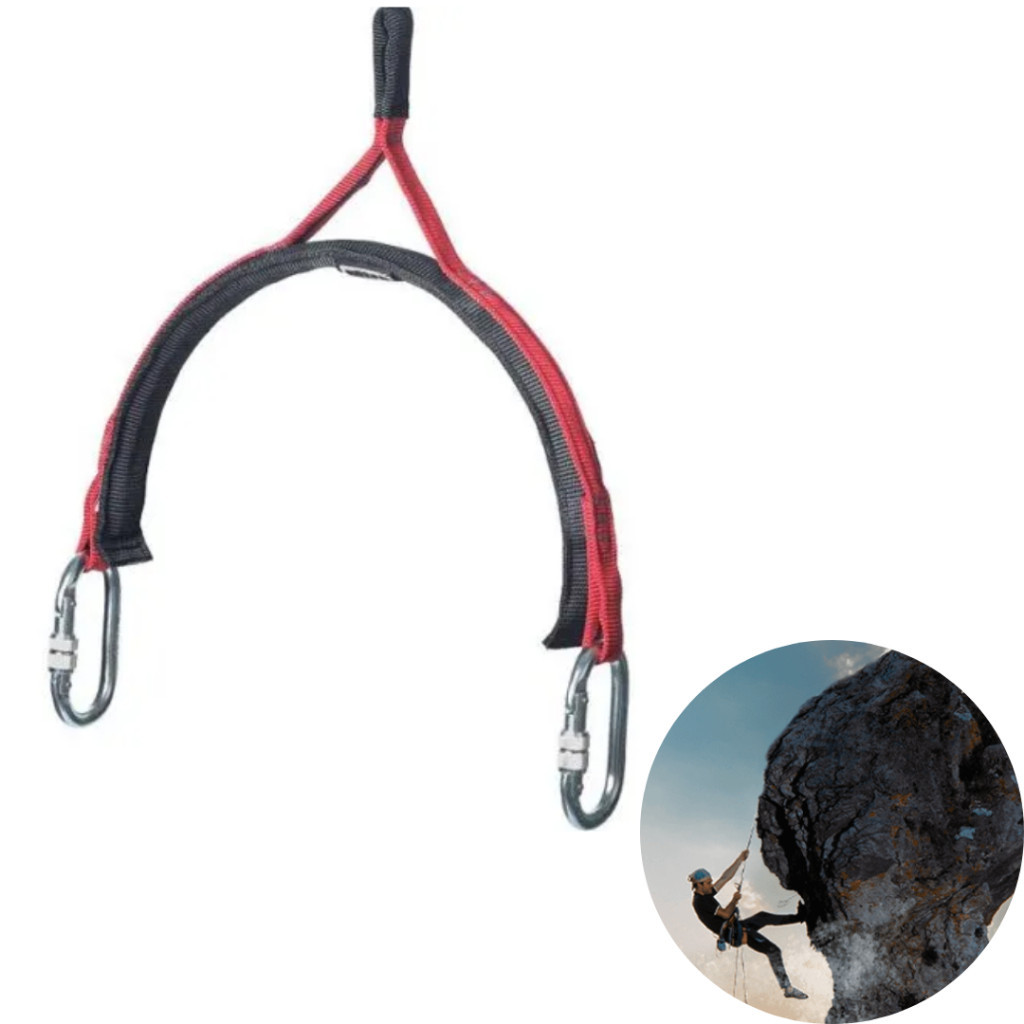 Arco de Suspensão Trapézio Ultra Safe Ponto de Ancoragem Ombros Proteção em Altura Vermelho Poliéster Alta Densidade