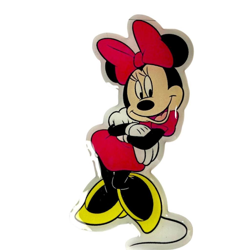 Adesivo 3D Personagem MOuse Vestido R0sa Resinado