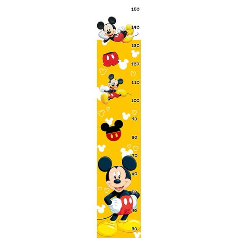 Régua de Crescimento Adesiva Infantil Mickey Mouse