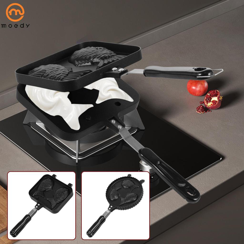 Fabricante Antiaderente De Taiyaki , Liga De Alumínio , Peixe , Waffle , Com 2 Alças Resistentes Ao Calor Para Casa , SH
