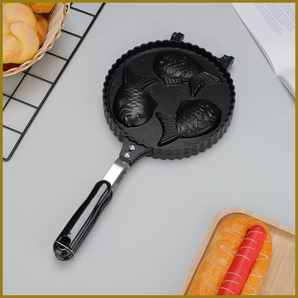 Fabricante De Waffle De Peixe Alumínio Japonês Lanches Panelas Taiyaki Forma Bolo Pan Para Catering Caminhão Casa fuanbb