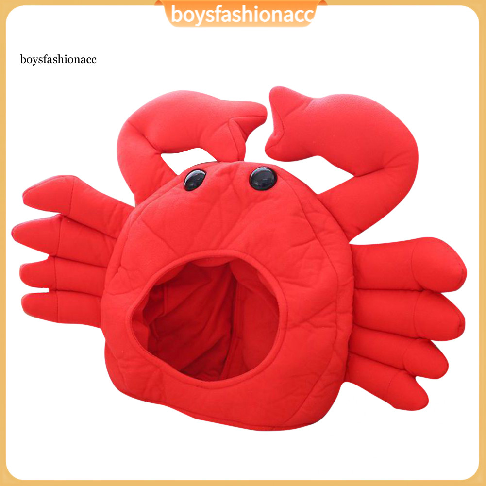 [Em Estoque] Adorável Gorro Forma De Caranguejo Taiyaki De Algodão Com Aba Para Orelha , Chapéu , Fantasia , Suprimentos