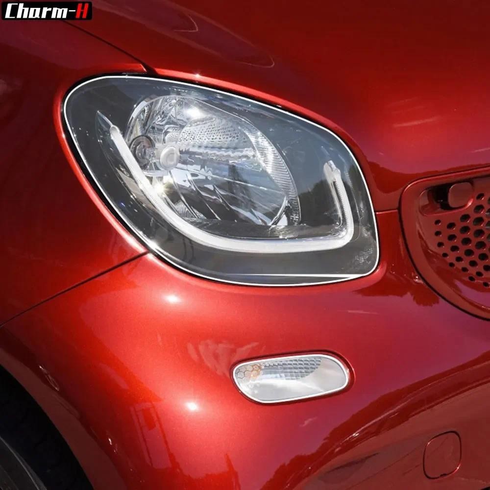 2 Pçs Farol Do Carro Película Protetora Proteção Transparente TPU Decalque Adesivo Para Smart Fortwo 453 2015-2019 Acess