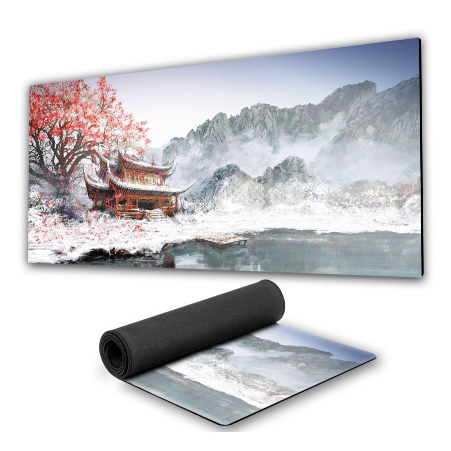 Mouse Pad Cultura Japonesa Premium fundo de borracha 90x40cm 80x30cm 900x400 800x300 speed gamer mousepad