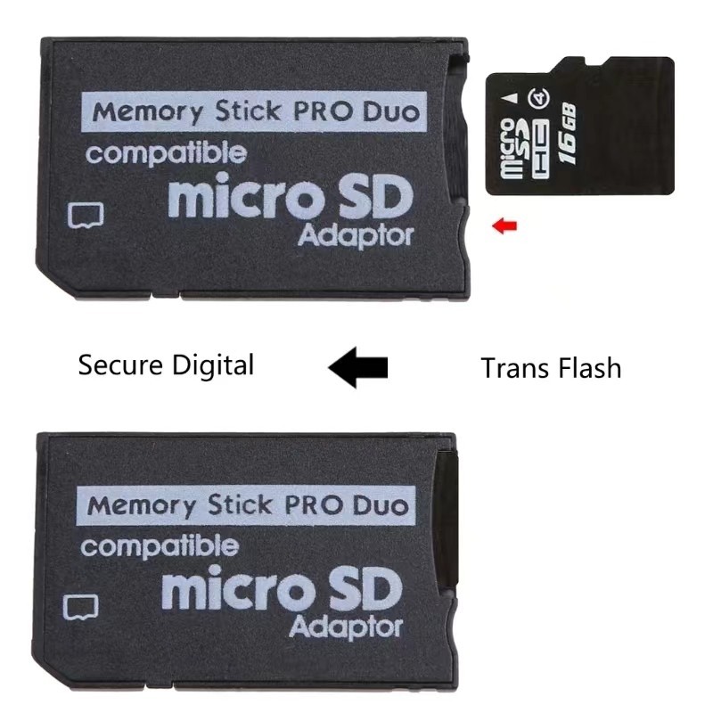 Para Sony Memória Vara Pro Duo Adaptador De Cartão TF Conversor De Micro SD PSP