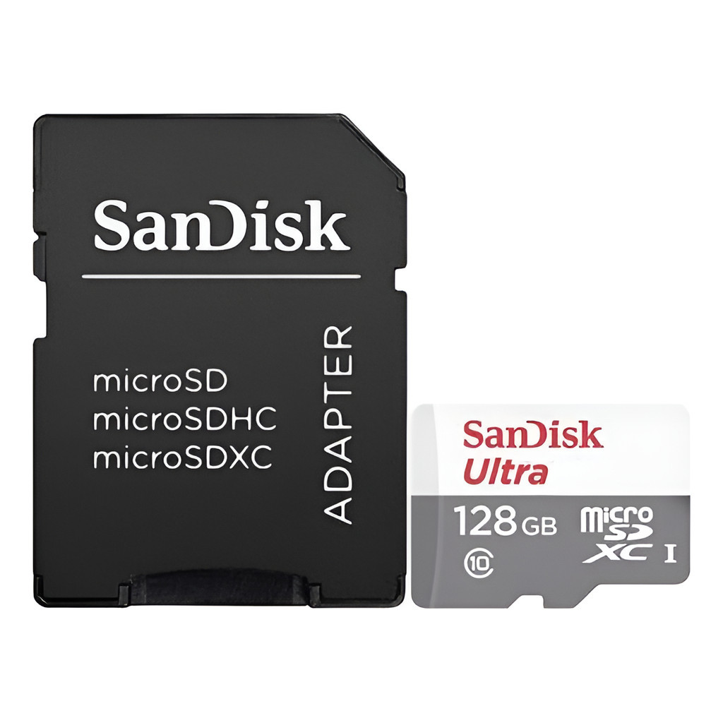 Cartão De Memória Sandisk 128giga Ultra Com Adaptador