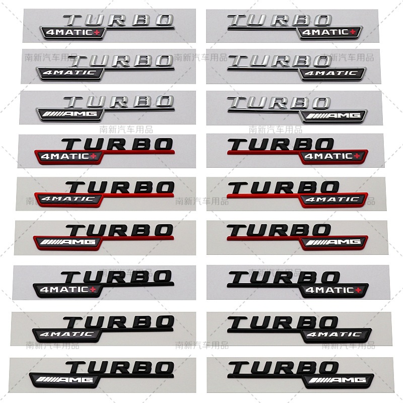 Fender 2pçs Emblema De Carro ABS Para Mercedes-Benz CLA45 GLA45 X156 A45 C117 X247 GLE53 C117 GLE53 X247 Turbo AMG 4MATIC Adesivo Logotipo Acessórios