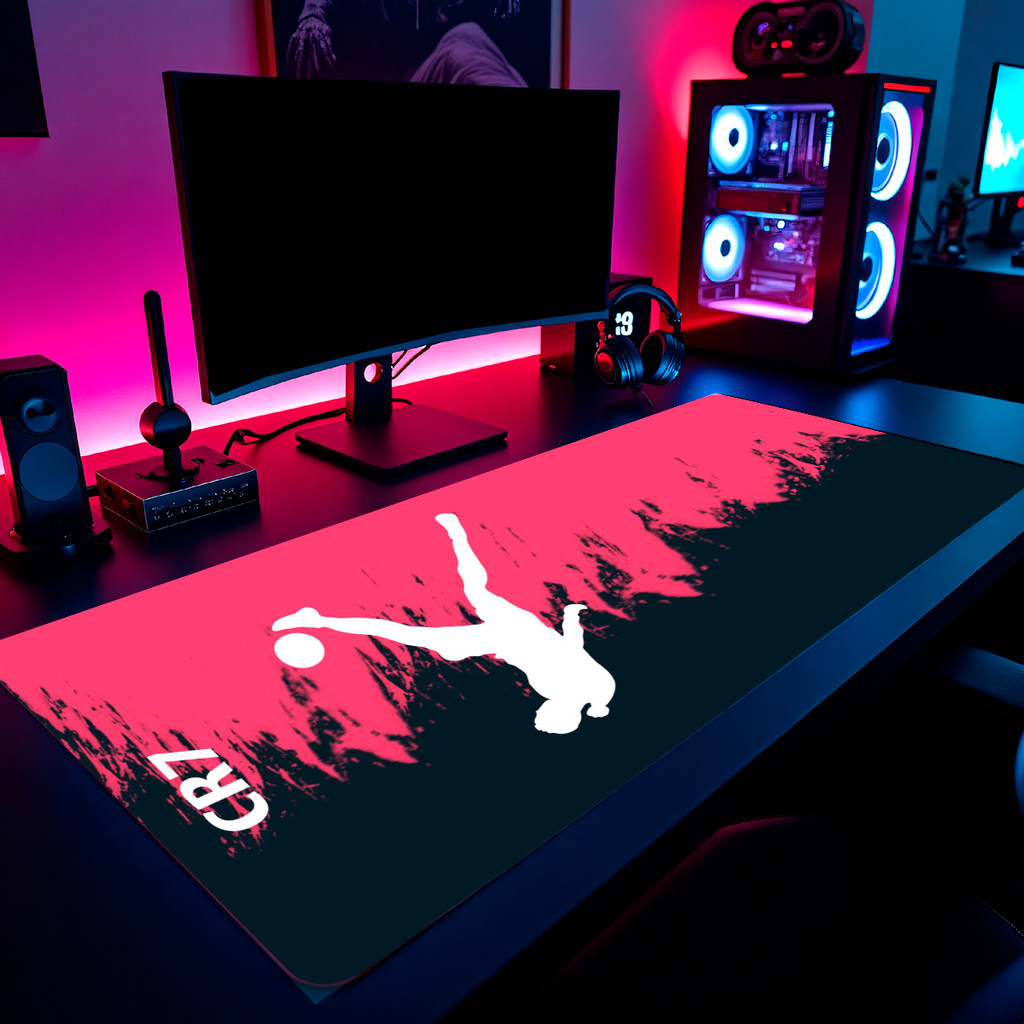 Mouse Pad Bandeira Do Brasil Art Gamer 65x30cm  80x40cm  90x50cm  120x60cm Borda Costurada