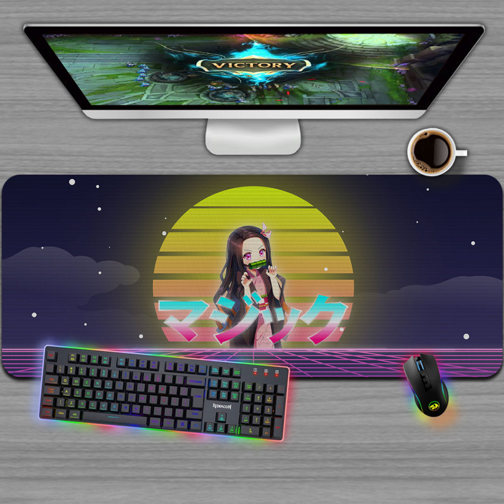 Mousepad Gamer (90x35cm) - NEZUKO MIAMI ART KIMETSU DEMON SLAYER