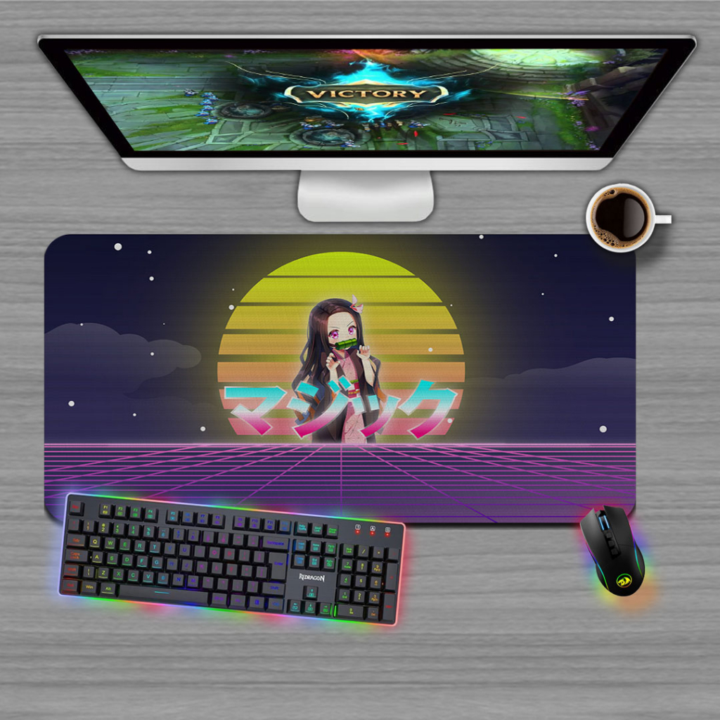 Mousepad Gamer (70x35cm) - NEZUKO MIAMI ART KIMETSU DEMON SLAYER