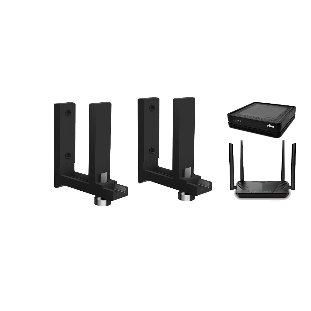 Suporte Universal Parede Vertical Ajustável para Roteador Modem