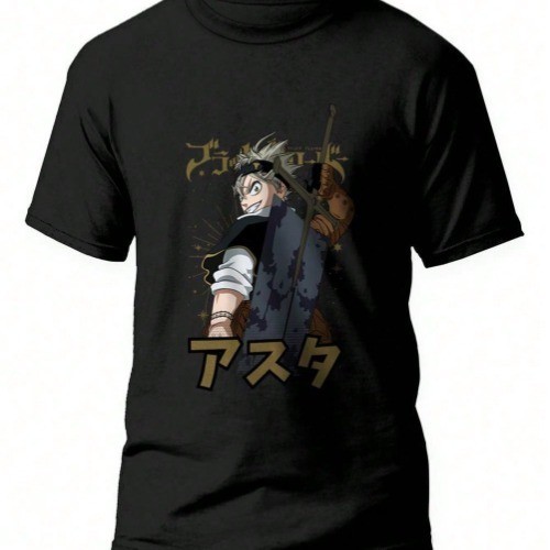 Camiseta Asta Touros Anime Black Clover  Japones Manga Geek Nerd