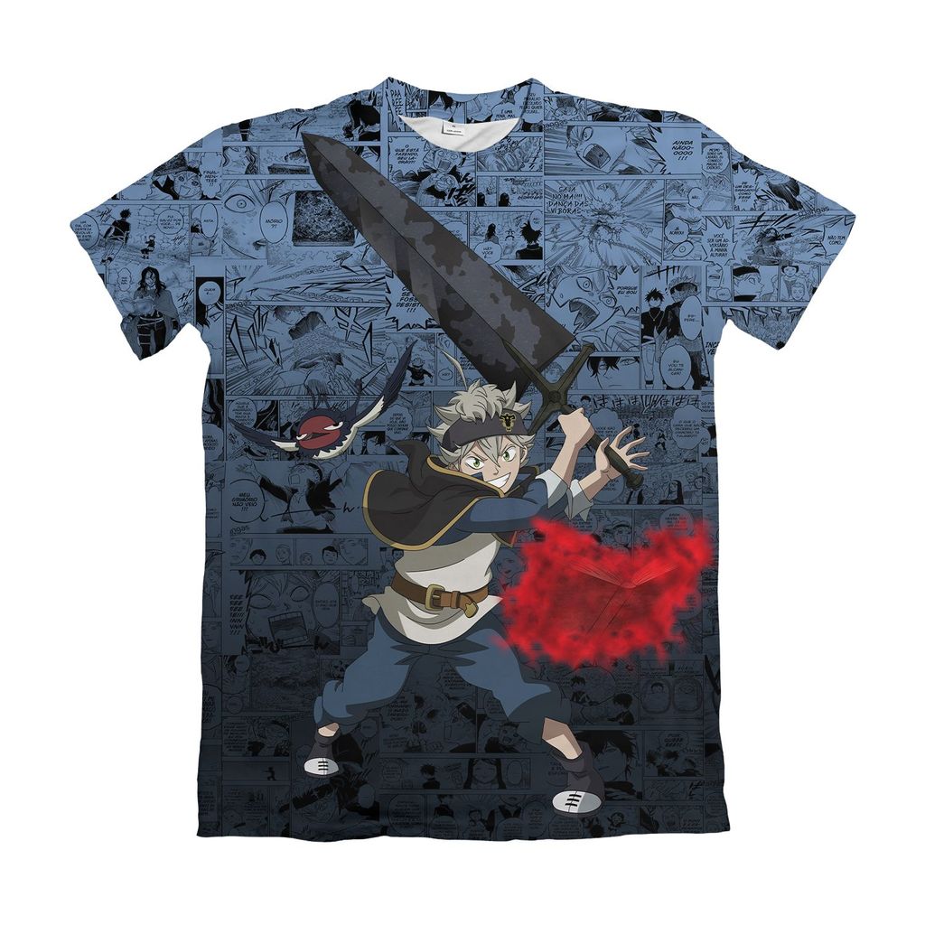Camiseta Black Clover Mangá 13 Anime Dry Fit Masculina Feminina Unissex