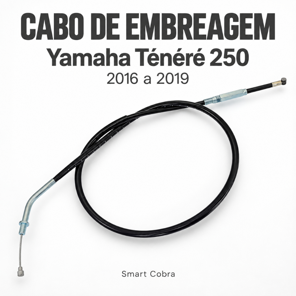 Cabo De Embreagem Yamaha XTZ Tenere 250 2016 2017 2018 2019 Smart Cobra Reposição Do Cabo Para Acionamento Da Embreagem.
