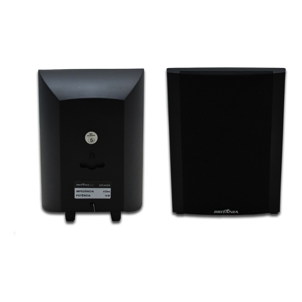 Caixa De Som Acustica Home Theather 4ohm 15w Britania