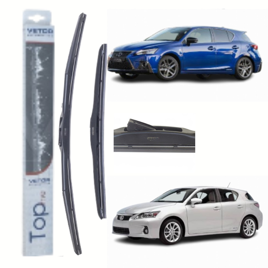 PAR PALHETA LIMPADOR PARABRISA VIDRO LEXUS CT200H APÓS 2010/