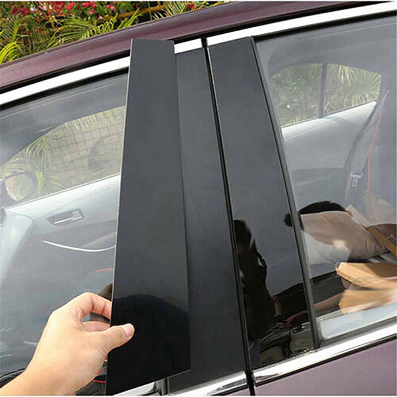 Pilar Do Carro Posts Porta Janela Guarnição Capa Decorativa Adesivo Peças Exteriores Para Mazda 3 Axela 2006 2007 2008 2