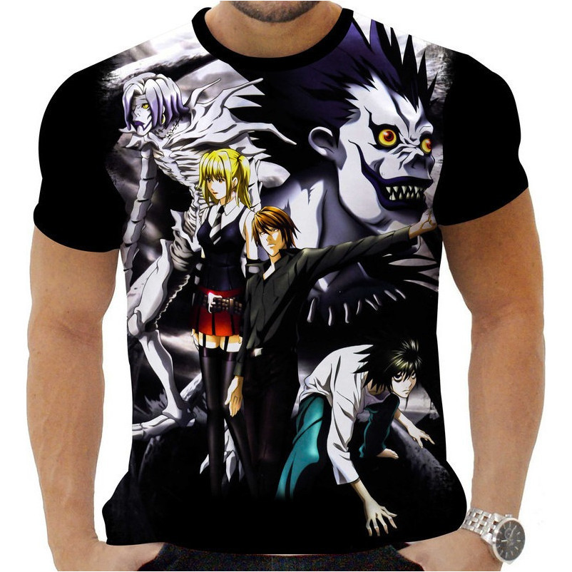 Camiseta Camisa Personalizada Anime Clássico Death Note L 1 KZN
