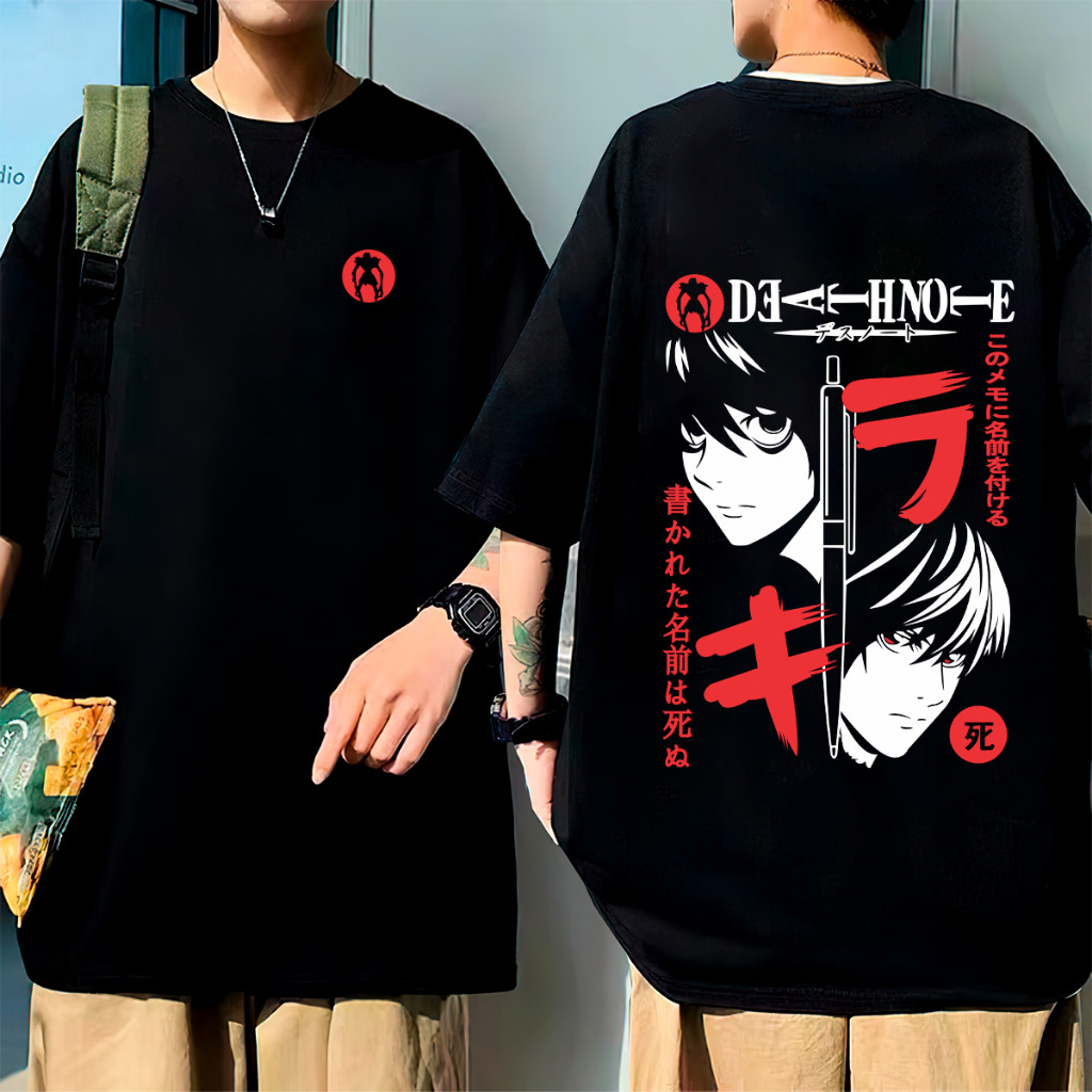 2026 Nova Camiseta Masculino Feminino Oversized Camisa Oversize  Anime L Geek Kira
