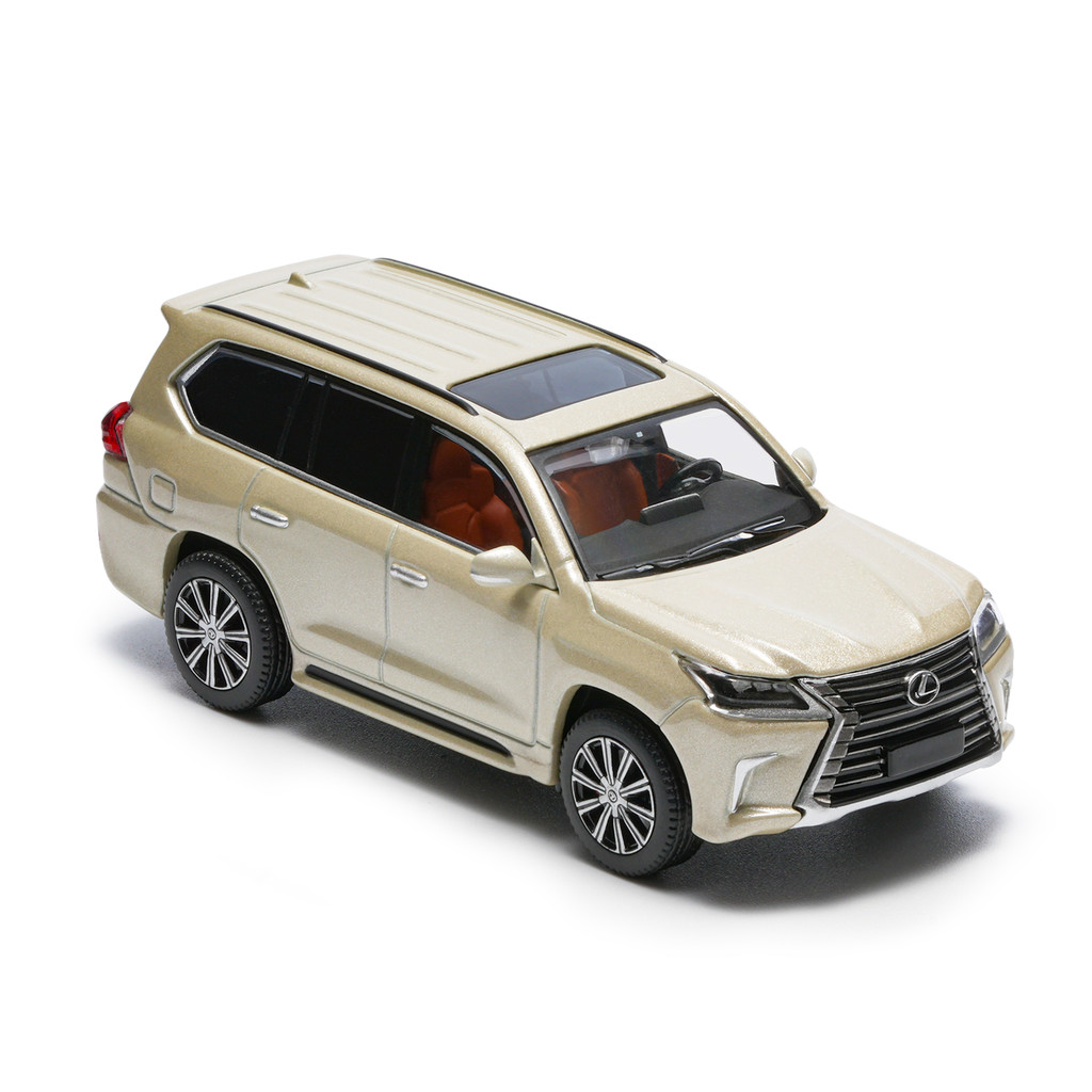 Maxdi 1/64 Lexus LX570 Coleção em escala pequena Off-Road Modelo de carro de liga de simulação de carro de Metal