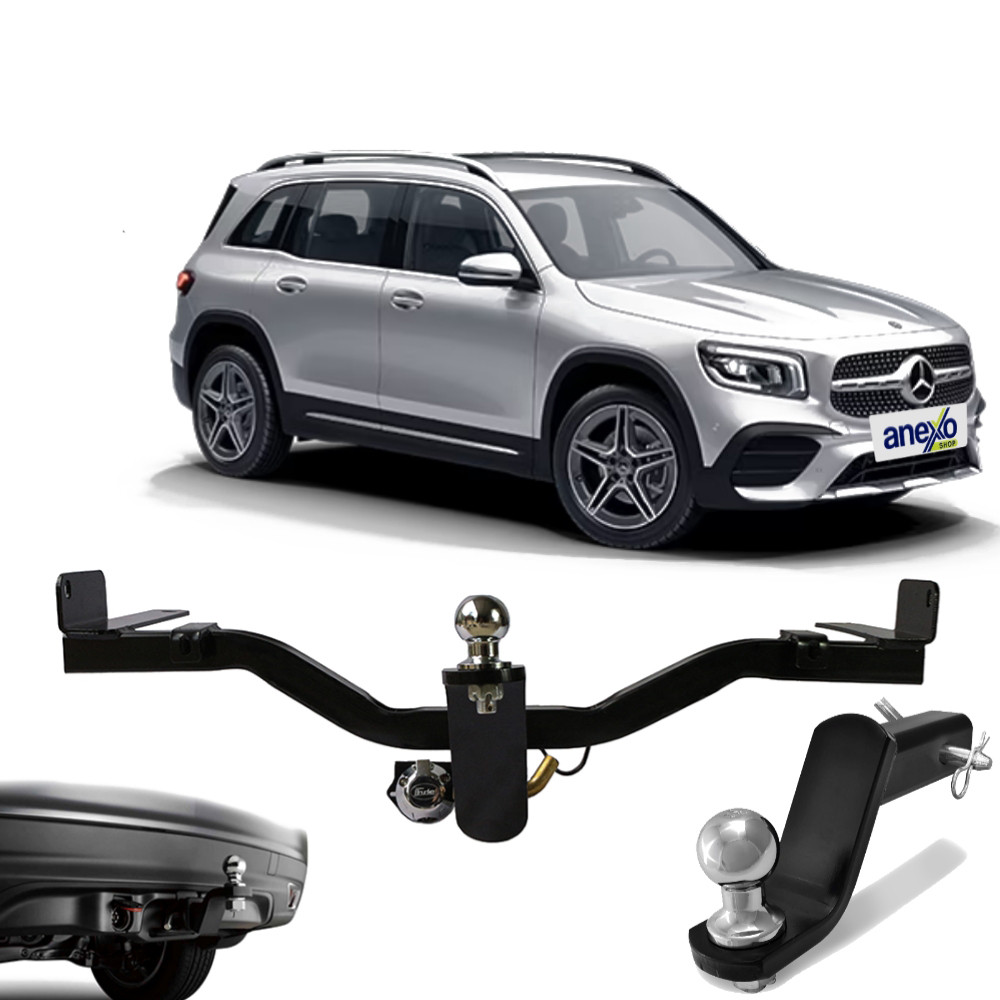 Engate Reboque Mercedes-Benz GLB 200 2020 a 2022 Brucke ME1011 Rabicho Tração 700kg Haste Removível