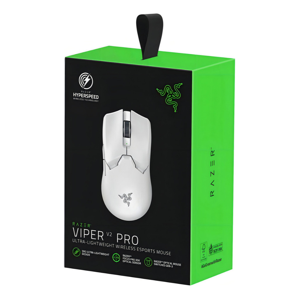 Mouse Gamer Razer Viper V2 Pro Wireless 30000 DPI Branco